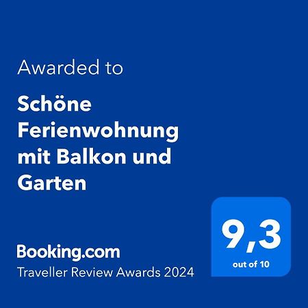 Schoene Ferienwohnung Mit Balkon Und Garten Nonnweiler Εξωτερικό φωτογραφία